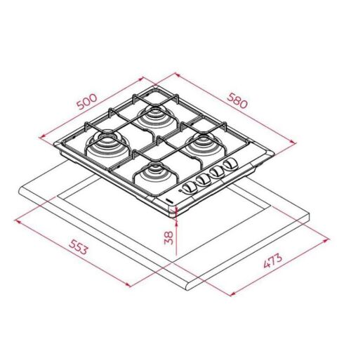 Teka Chef 3 Siyah Ankastre Set ( HE 715 BK - HLX 640 BK - DBT 60 BK )