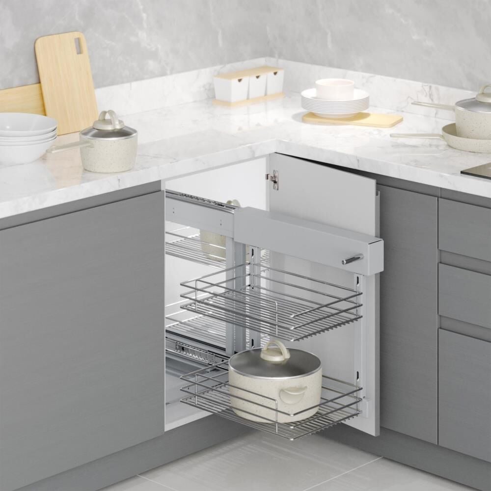 Starax 3007 Bağımsız Kör Köşe Mekanizması Frenli Krom 45cm