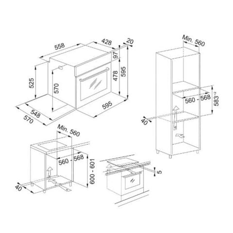 Franke İnox Ankastre Set (FDL 6165 - FHTL 604 XS - FSL 86 H XS)