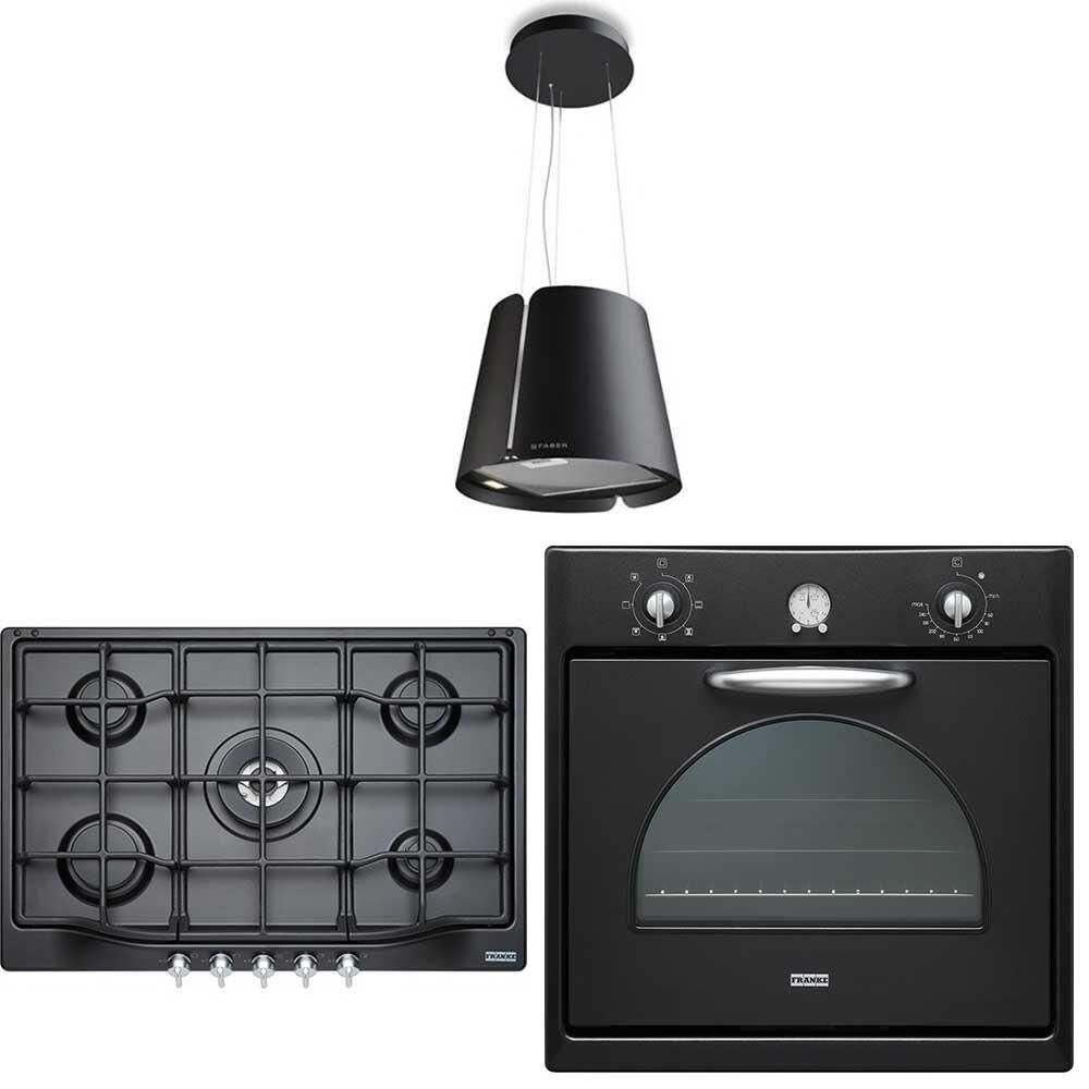 Franke Siyah Ankastre Set (Faber Beat BK - FHTL 755 BT - COUNTRY 65 CM 65 BT)