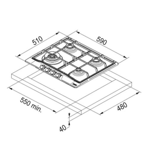 Franke Classıc Line Rustik Krem Ankastre Set (FCO 86 H Fırın  FCH 604 3G TC PW C Ocak FCO 70 PW Davlumbaz)