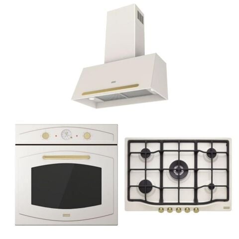 Franke Classıc Line Rustik Ankastre Set (FCO 86 H Fırın  FCH 755 4G TC PW C Ocak FCO 70 PW Davlumbaz)