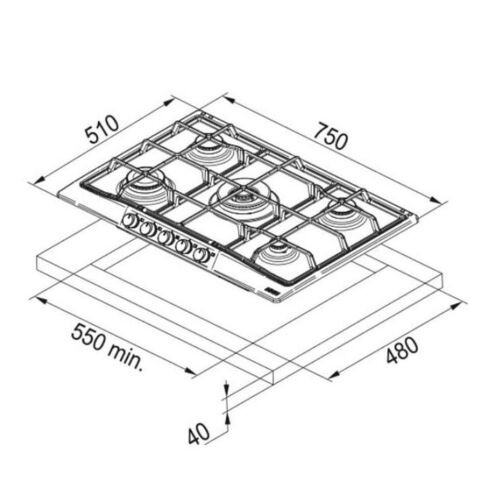 Franke Classıc Line Rustik Ankastre Set (FCO 86 H Fırın  FCH 755 4G TC PW C Ocak FCO 70 PW Davlumbaz)