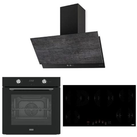 Franke Siyah Elektrikli Kampanya Set (GRES DG/BK A90 + FRSM 905 C + FMA 86 H BK)