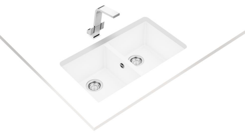 Teka Square 760 Tg Beyaz Granit Eviye