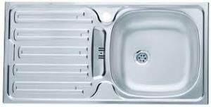 Dominox DML 614 Dekorlu Sol Damlalıklı Mutfak Evyesi