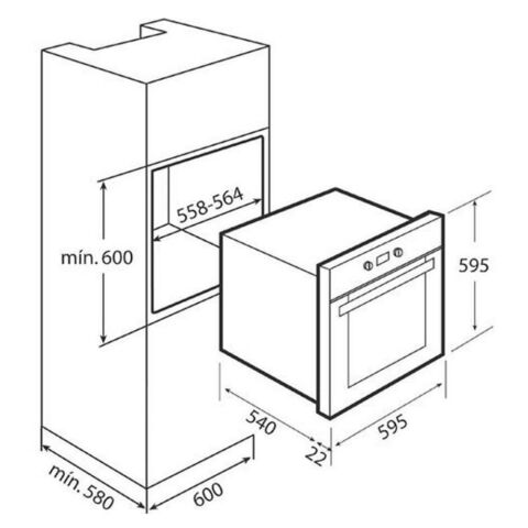 TEKA İNOX ELEKTRİKLİ ANKASTRE SET ( DF 60 DAVLUMBAZ - TZ 6415 OCAK- HE 715 SS FIRIN)