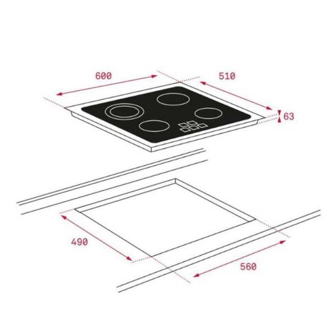 TEKA İNOX ELEKTRİKLİ ANKASTRE SET ( DF 60 DAVLUMBAZ - TZ 6415 OCAK- HE 715 SS FIRIN)