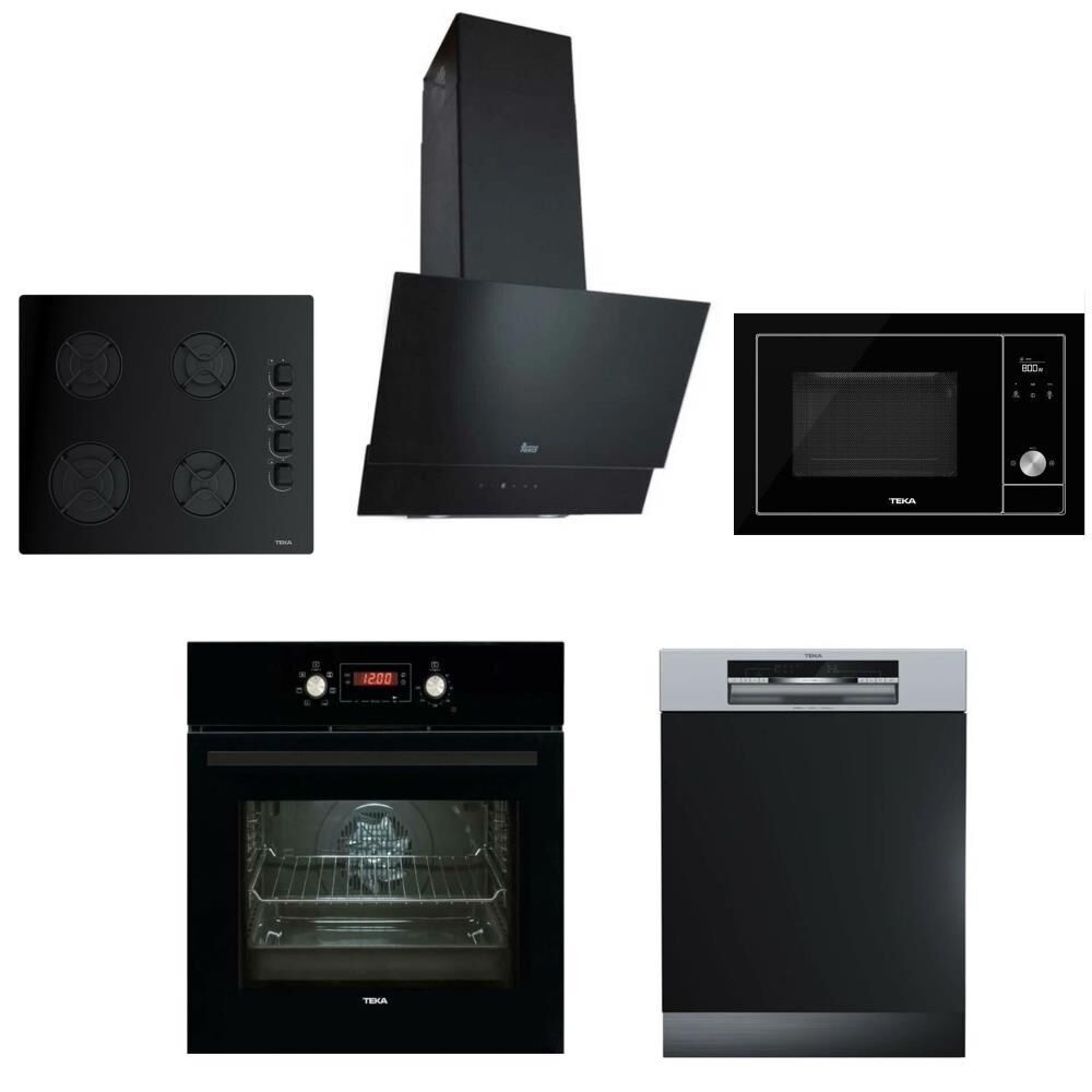 Teka Siyah Ankastre Set ( ATV 60 - GBE 64002 - HAK 625 -ML 8200 BIS-DSI 46750)