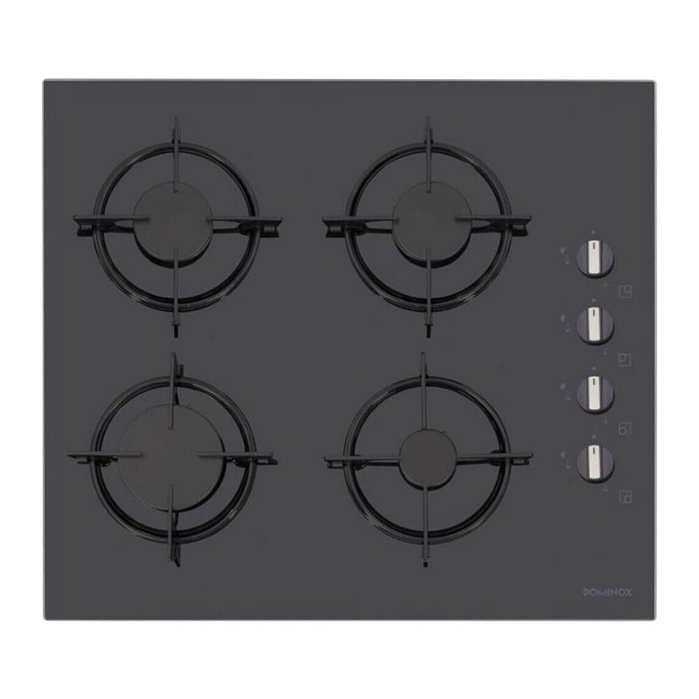 Dominox DHG 604 4g Bk S E Siyah Ankastre Ocak Emaye Izgara