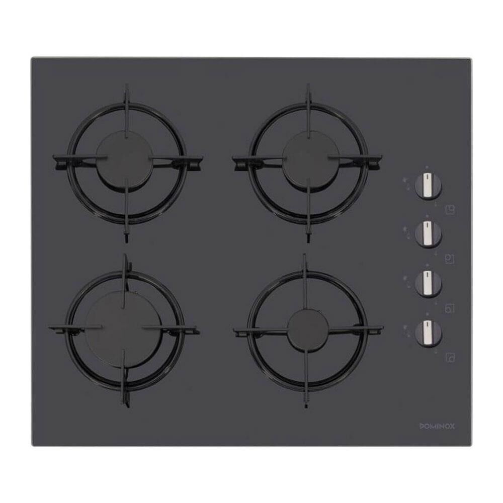 Dominox DHG 604 4g Bk S E Siyah Ankastre Ocak Emaye Izgara