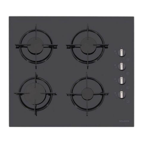 Dominox DHG 604 4g Bk S E Siyah Ankastre Ocak Emaye Izgara
