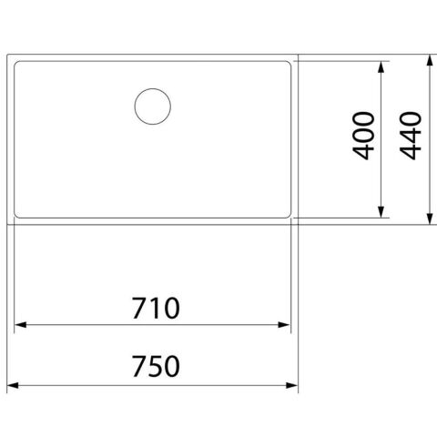 Teka BE LİNEA 71.40 Tezgahaltı Çelik Evye