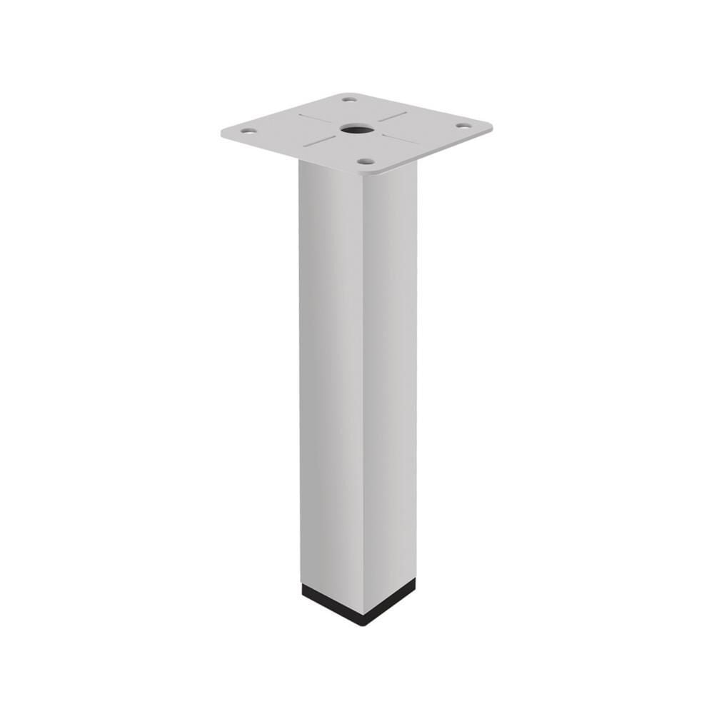 Hafele KUB 25 Mobilya Ayağı Gümüş Gri 100 MM