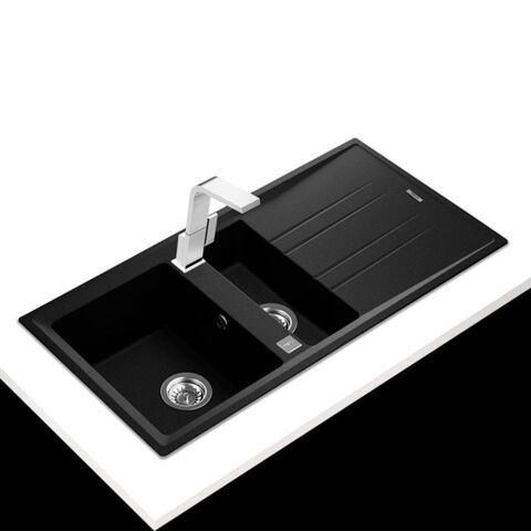 Teka Stone 60 B-TG 1½B 1D Metalik Siyah Granit Evye