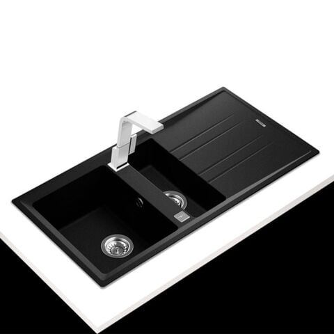 Teka Stone 60 B-TG 1½B 1D Metalik Siyah Granit Evye