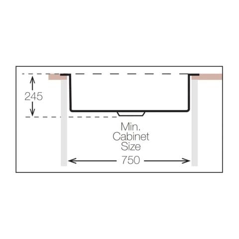 Ukinox Workstation WSD 790 Polisajlı Tezgah Üstü Evye Seti