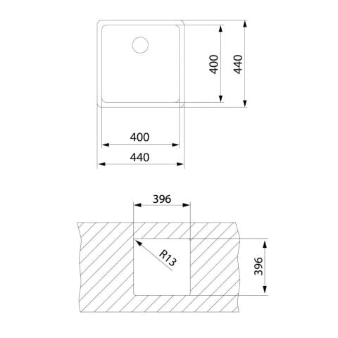 Teka BE Linea Pureclean 40.40 Çelik Evye