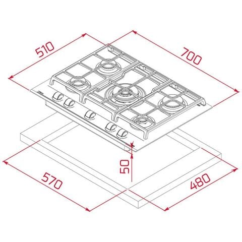 Teka GZC 75330 XBC BK Siyah Cam Ocak