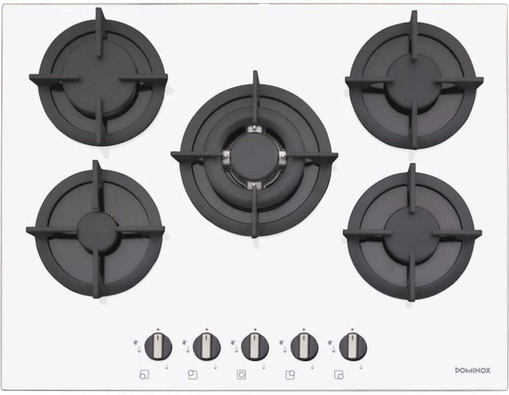 Dominox DHG 705 4g Tc Wh F C 5 Gözlü Ankastre Beyaz Ocak