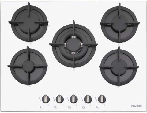 Dominox DHG 705 4g Tc Wh F C 5 Gözlü Ankastre Beyaz Ocak