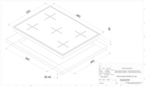 Dominox DHG 705 4g Tc Wh F C 5 Gözlü Ankastre Beyaz Ocak