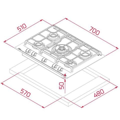 Teka Urban Serisi Gri Set( HLB 8400 ST - GZC 75330 - DLV 68660 )