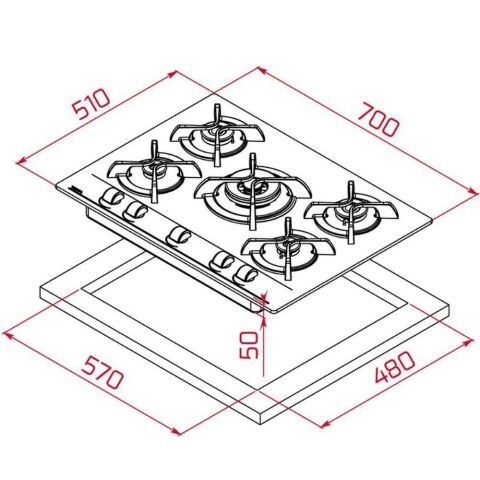 Teka  Siyah Ankastre Set ( HLB 8416 BK AirFry - GBC 75030 KBC BK- TVT 60.1 BK )