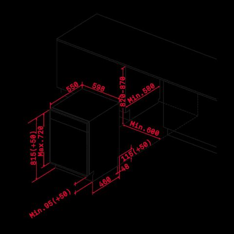 Teka DW8 55 FI Tam Ankastre 12 Kişilik Bulaşık Makinesi