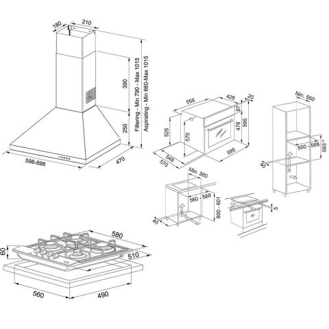 Franke İnox Ankastre Set (FDL 6165 - FHNL 604 XS - FSL 86 H XS)