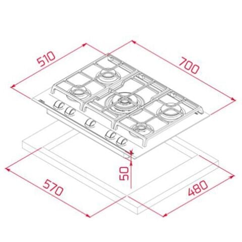 Teka Urban Serisi Beyaz Set ( DLV 68660 WH TOS - GZC 75330 XBC WH - HLB 8400 WH )