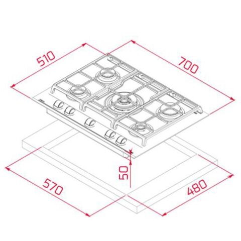 Teka Urban Serisi Beyaz Set ( DLV 68660 WH TOS - GZC 75330 XBC WH - HLB 8400 WH )