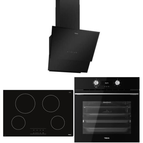 Teka Siyah Ankastre Set  ( HLB 8416 Airfry Fırın BK - TB 770  BK - TVT  60.1 BK)