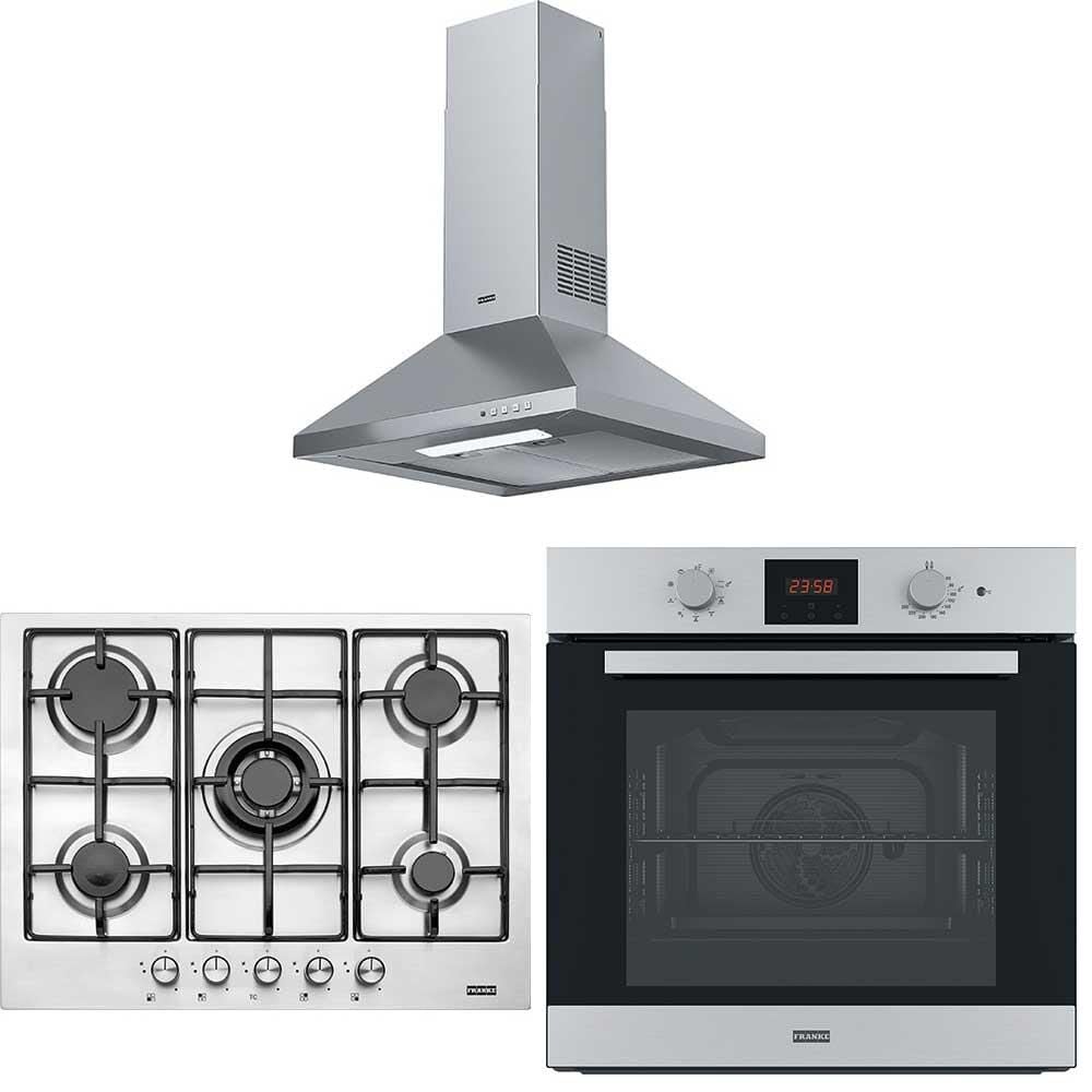Franke İnox Ankastre Set (FDL 6165 XS - FHNL 705 XS - FSL 86 H XS)