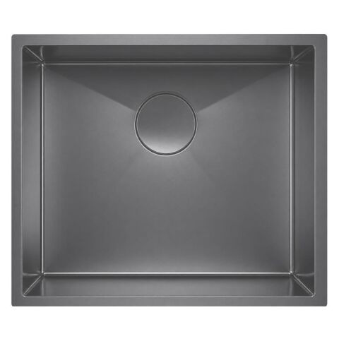 Ivento 5444-01 50x40 Siyah Çelik Evye