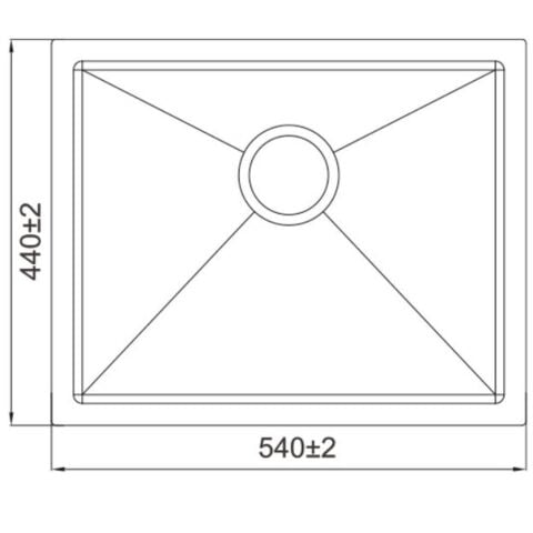 Ivento 5444-03 50X40 Rose Gold Çelik Evye