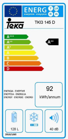 TEKA TKI 3 145 D 130 LT A++ TEZGAHALTI ANKASTRE BUZDOLABI