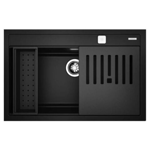 Teka NOVA 80 WS-TG Aksesuarlı Siyah Granit  Evye