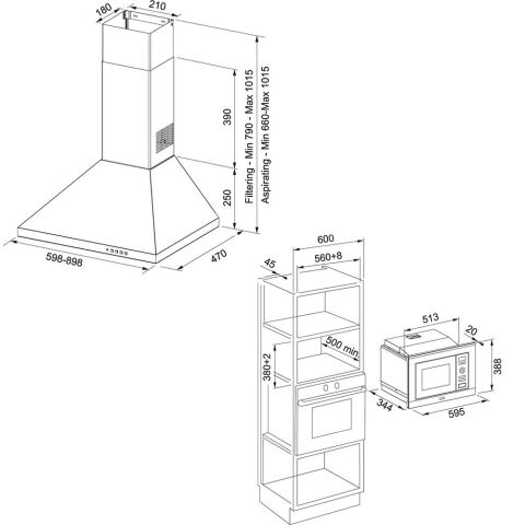 Franke İnox Ankastre Set (FDL 6165 XS - FHNL 604 XS - FSL 86 H XS - FSL 20 XS)