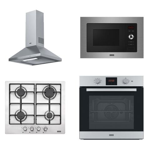 Franke İnox Ankastre Set (FDL 6165 XS - FHNL 604 XS - FSL 86 H XS - FSL 20 XS)