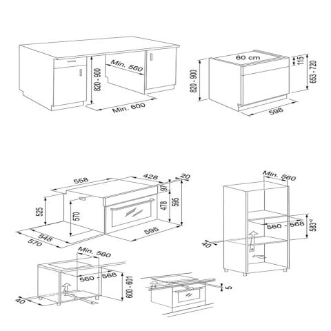 Franke İnox Ankastre Set (FDL 6165 - FHNL 604 XS - FSL 82 H XS - FSL 20 XS - FDWS 614)