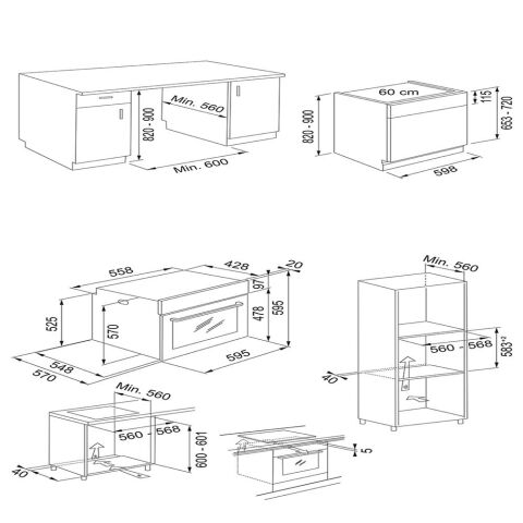 Franke İnox Ankastre Set (FDL 6165 XS - FHNL 604 XS - FSL 86 H XS - FSL 20 XS - FDWS 614)