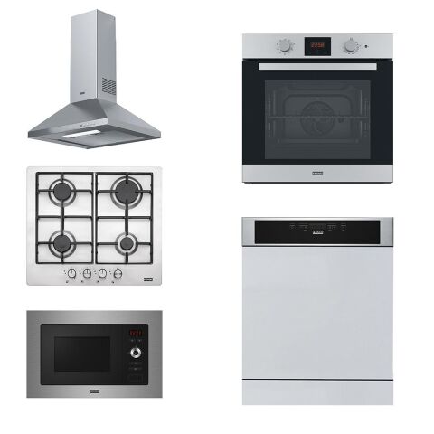 Franke İnox Ankastre Set (FDL 6165 XS - FHNL 604 XS - FSL 86 H XS - FSL 20 XS - FDWS 614)