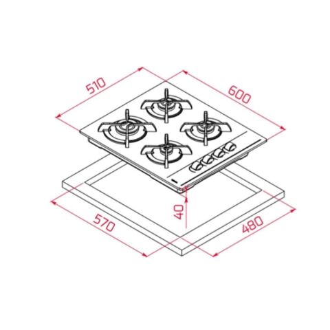 Teka Siyah Ankastre Set ( HAK 629 BK BUHAR DESTEKLİ - GBC 64002 BK - ATV 60 BK )