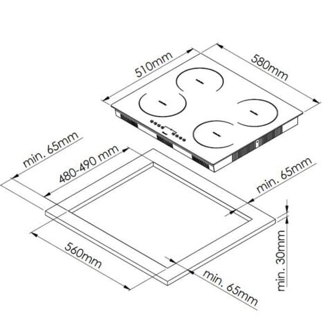 Ferre MS261 Vitroseramik Elektrikli Ocak