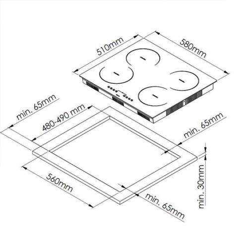 Ferre MS261 Vitroseramik Elektrikli Ocak