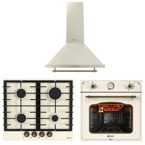 Ukınox Camilla Rustik Ivory Set ( Camılla 60 Davlumbaz-Camılla Ocak-Camılla Fırın)