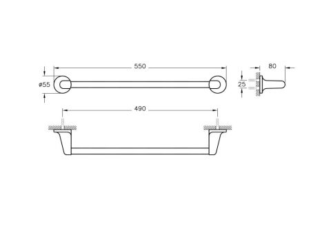 Vitra Marin Uzun Havluluk 490MM A44944