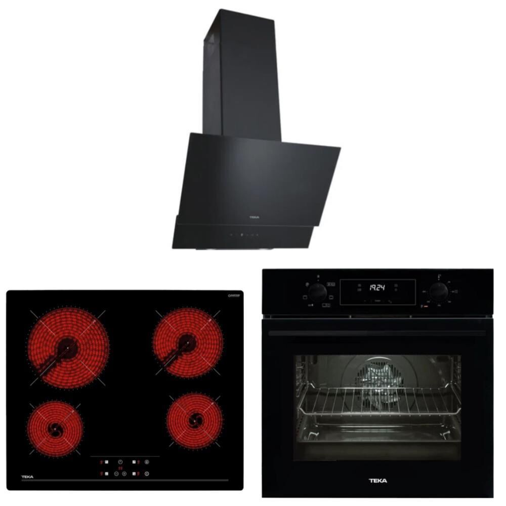 Teka  Siyah Ankastre Set ( HAK 625 BK BÖREK ŞEFİM - TZ 6415 BK -  ATV 60 BK )