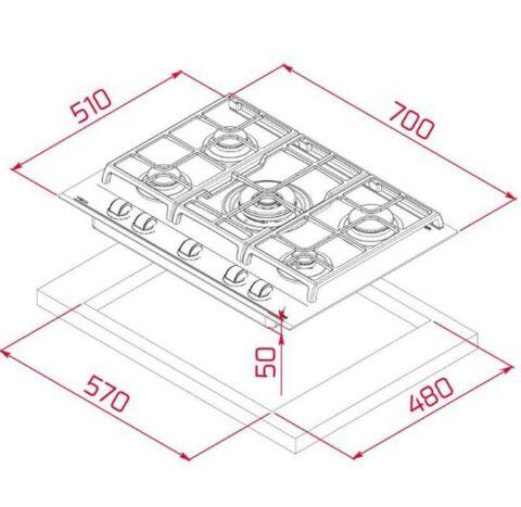 Teka Urban Serisi Gri Set ( DLV 68660-GZC 75330-HLB 8600 ST )